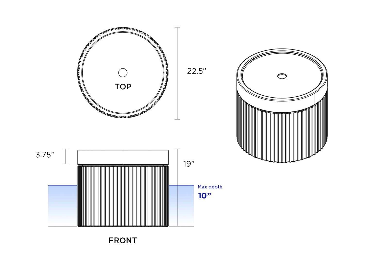 Ripple Wide Table
